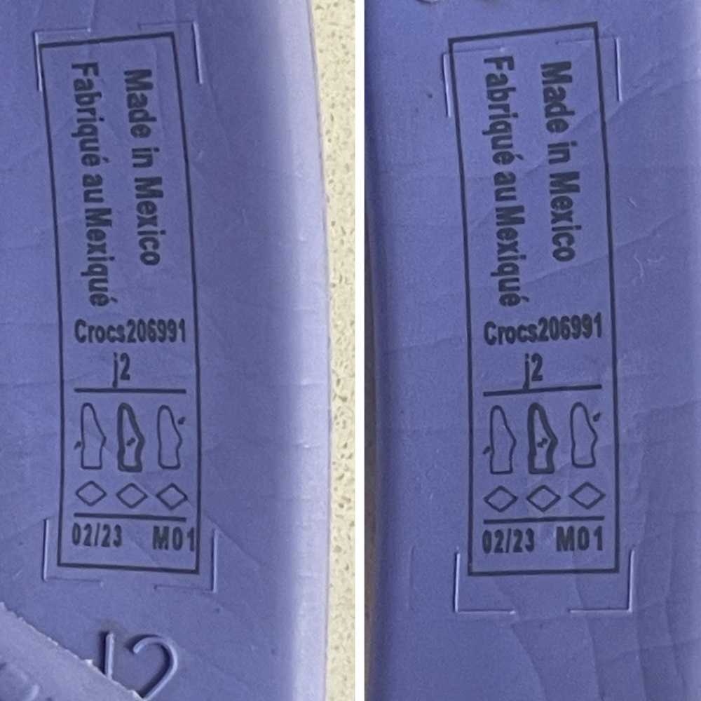 Crocs Kids' Classic Clog 206991 Purple Size 2 Junior - Picture 14 of 17